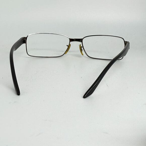 Ray Ban Silver Black Eyeglasses Frames Full Rim Rectangular H18711 - Picture 3 of 6